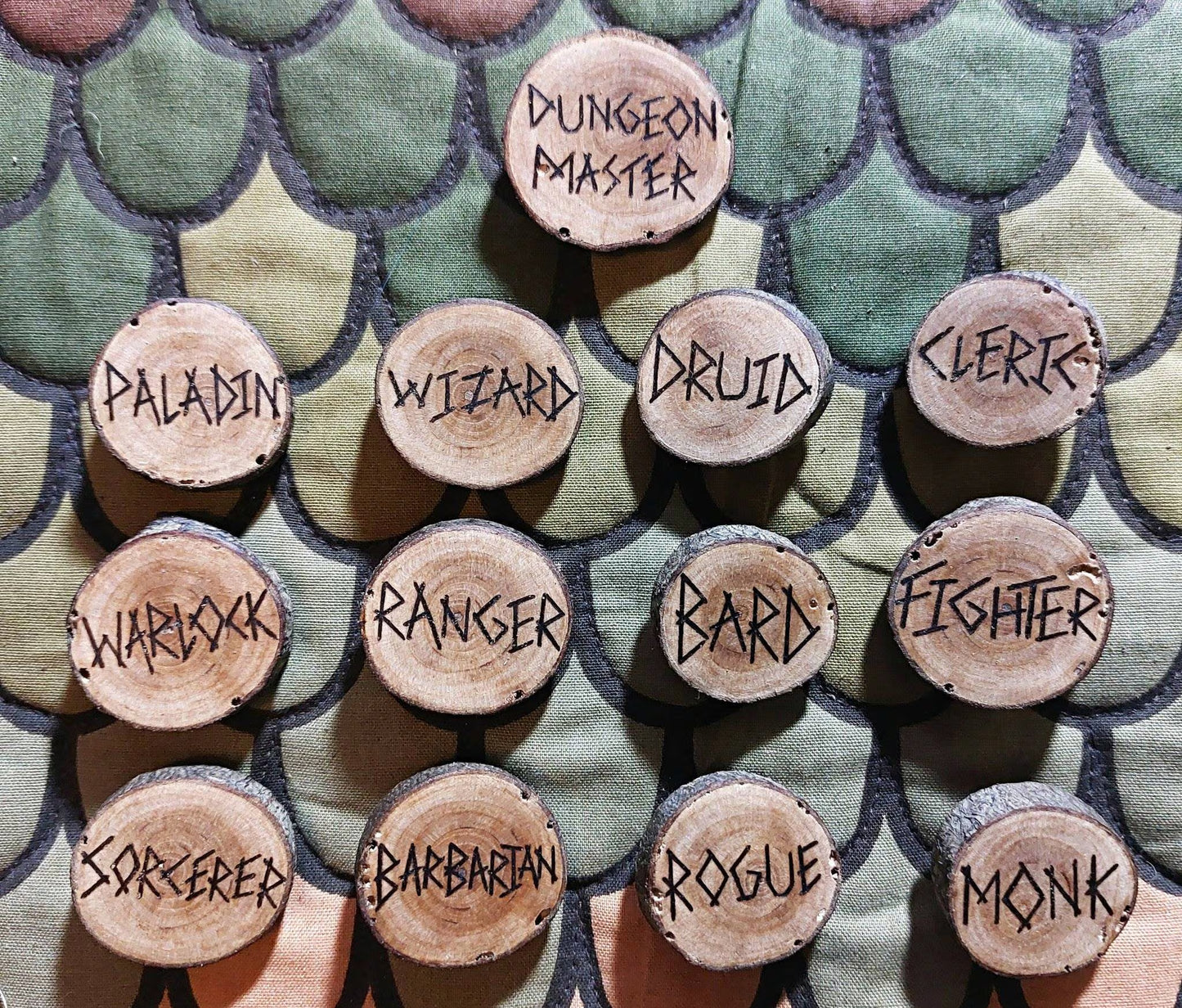 Dungeons and Dragons Class badges