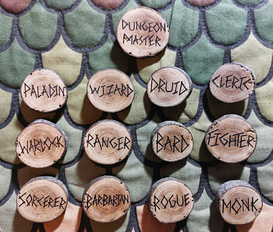 Dungeons and Dragons Class badges