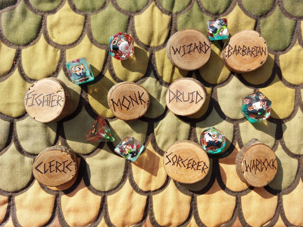 Dungeons and Dragons Class badges