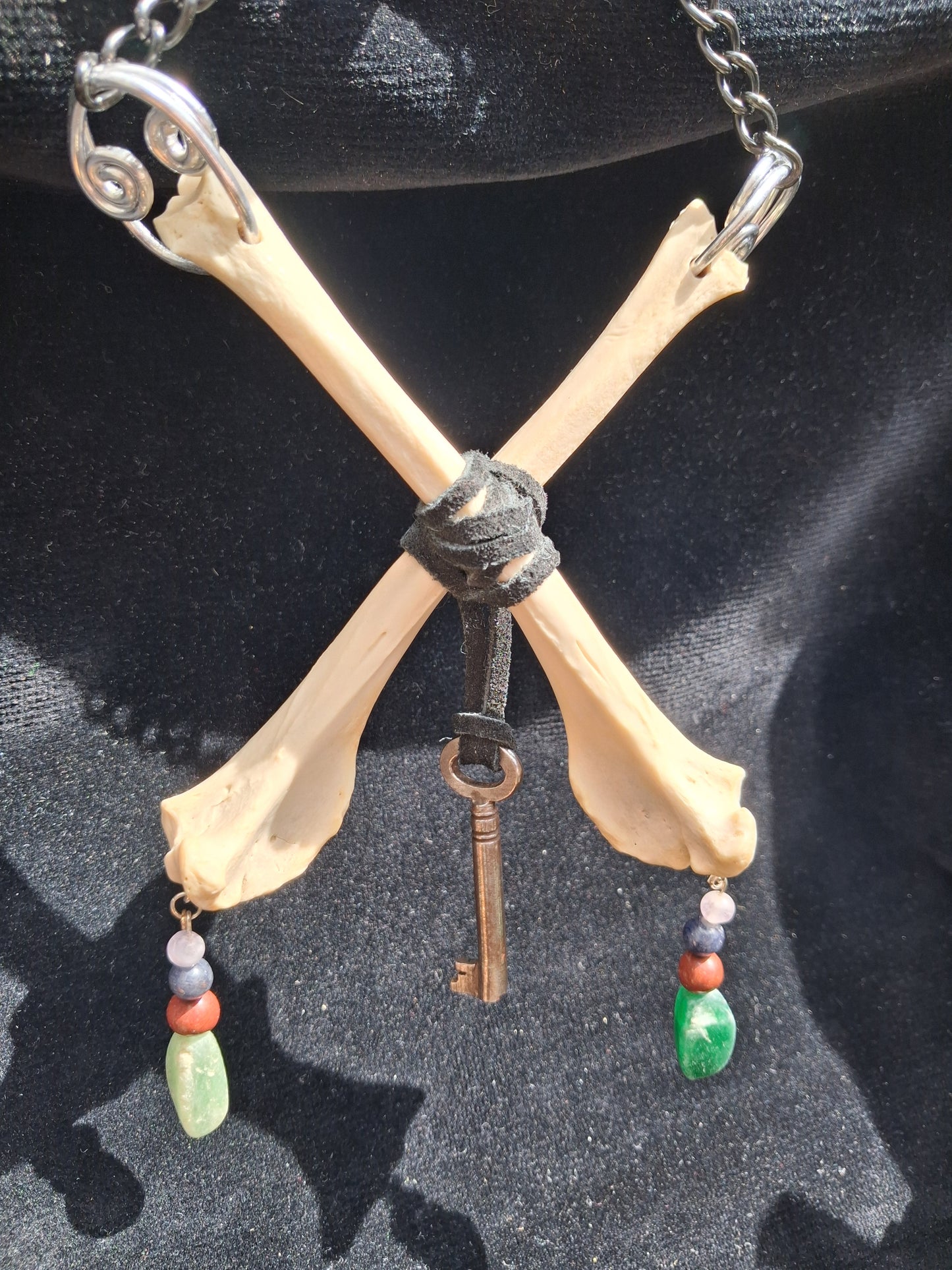 Fox, Gem and Vintage Key wall hanging