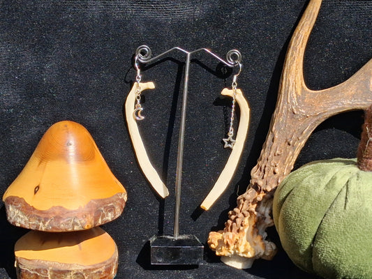 Celestial Fox Rib earrings