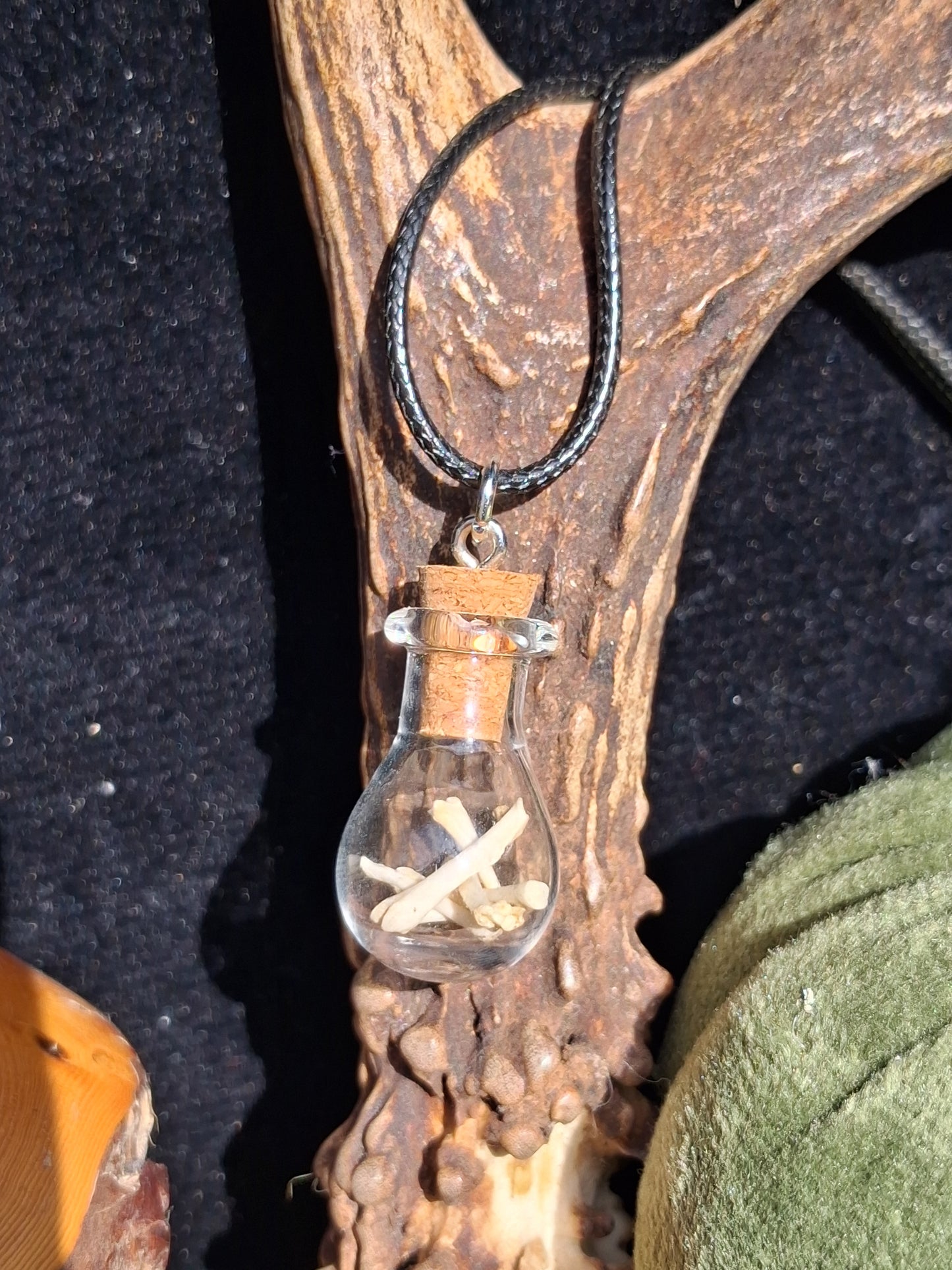 Mouse Bone Vial necklaces