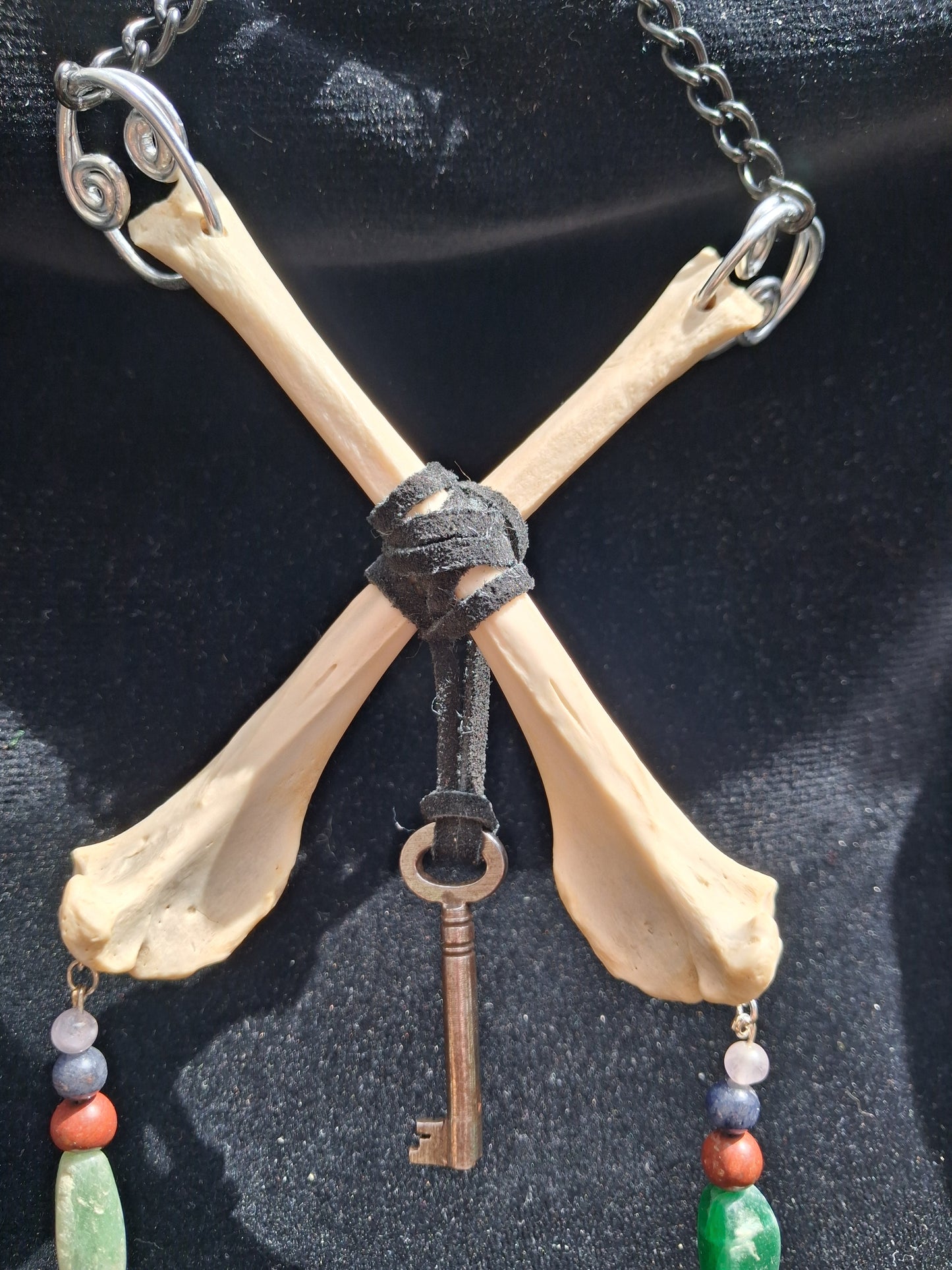 Fox, Gem and Vintage Key wall hanging