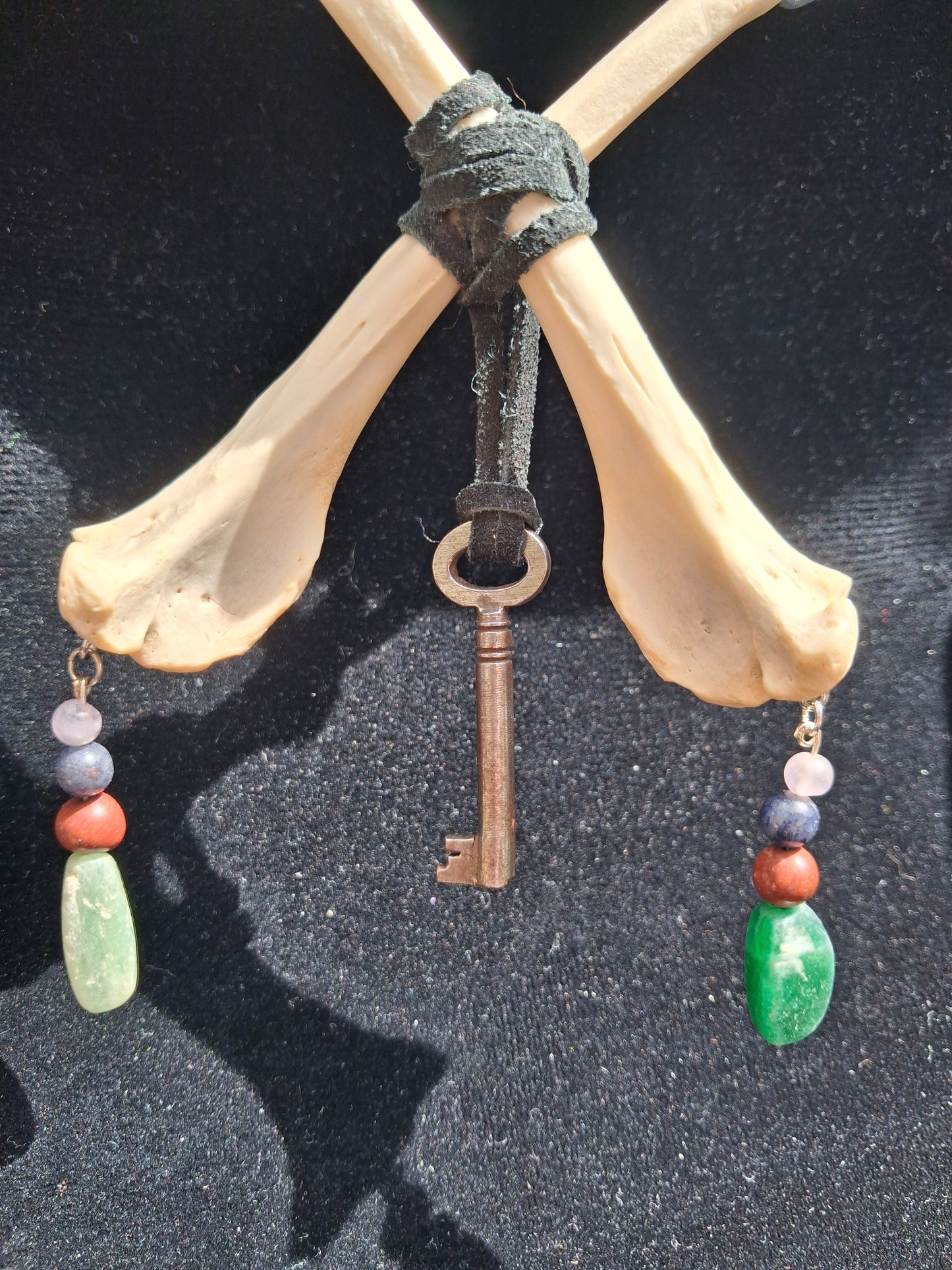 Fox, Gem and Vintage Key wall hanging