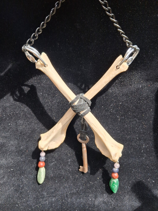 Fox, Gem and Vintage Key wall hanging