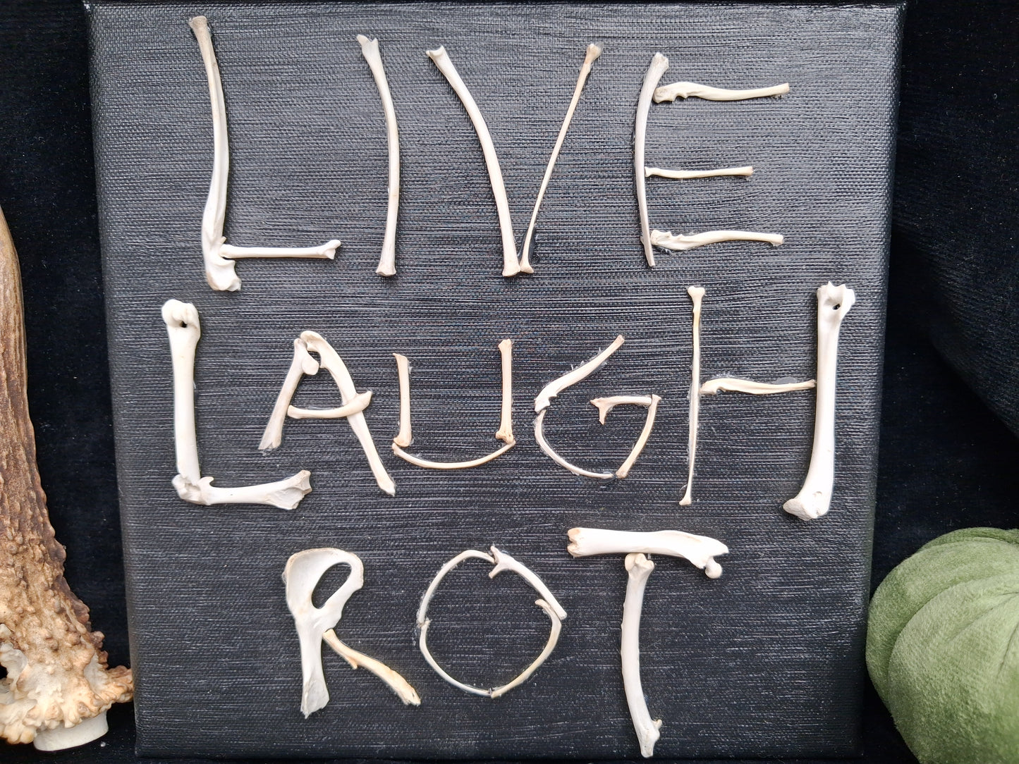 Live, Laugh, Rot Canvas Wall Art