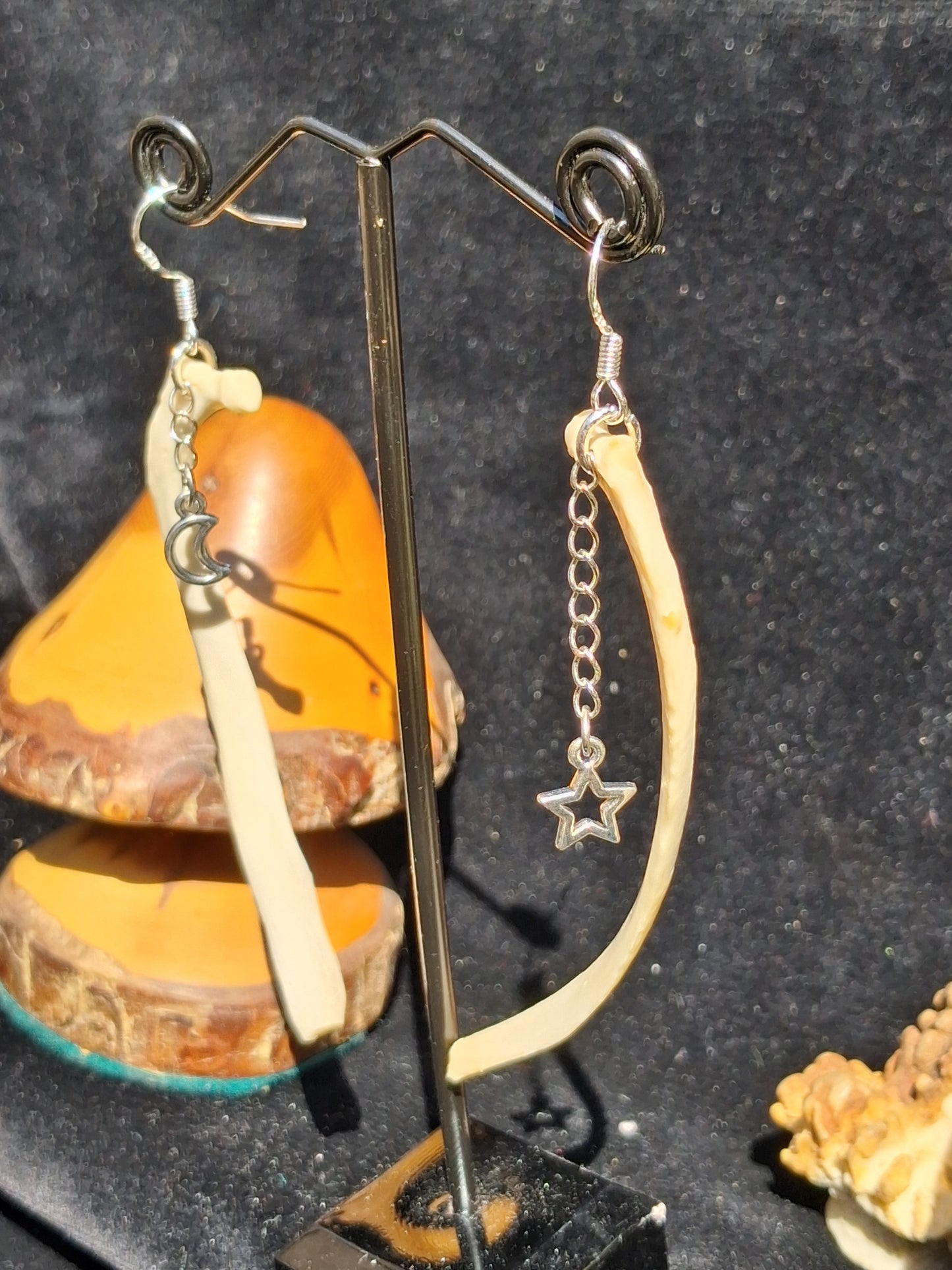 Celestial Fox Rib earrings