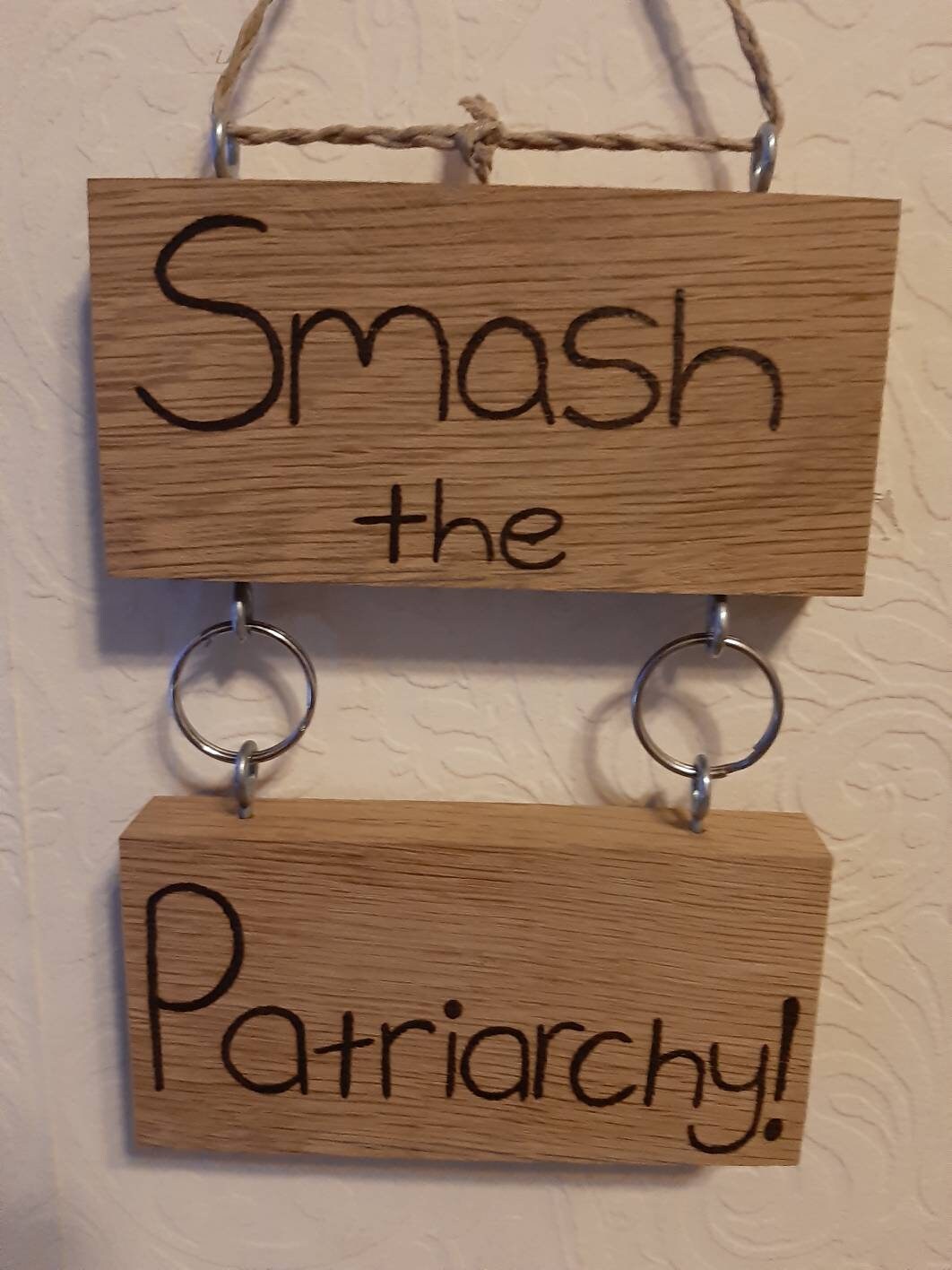 Smash the Patriarchy Wall Hanging